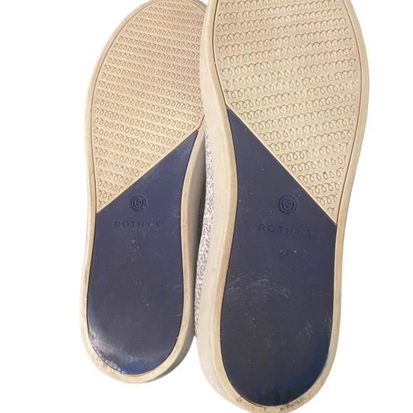 Rothy's The Sneaker Size 10.5 US Light Gray & White Opal Python Patterned - Picture 6 of 6